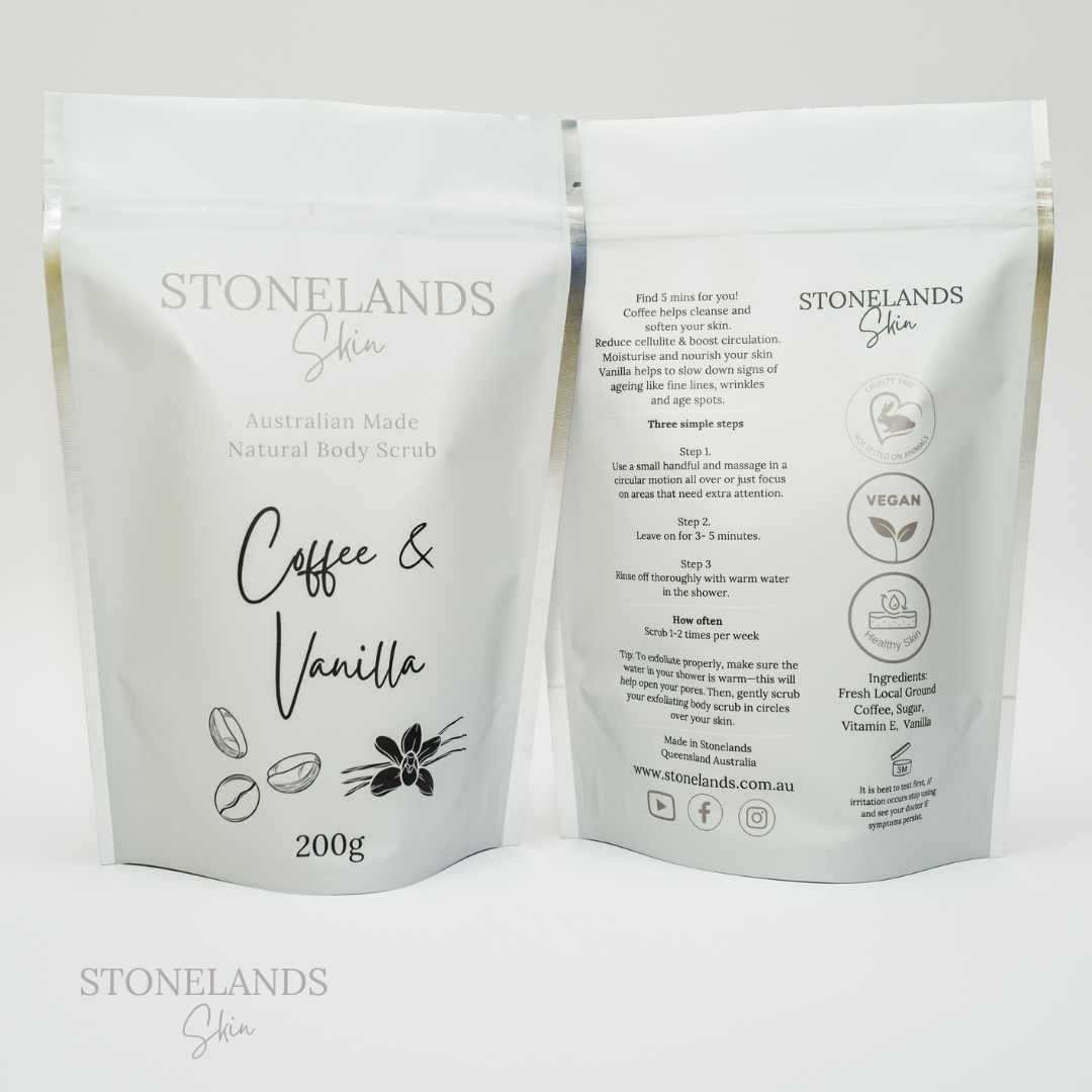 Stonelands Skin Coffee & Vanilla Body Scrub