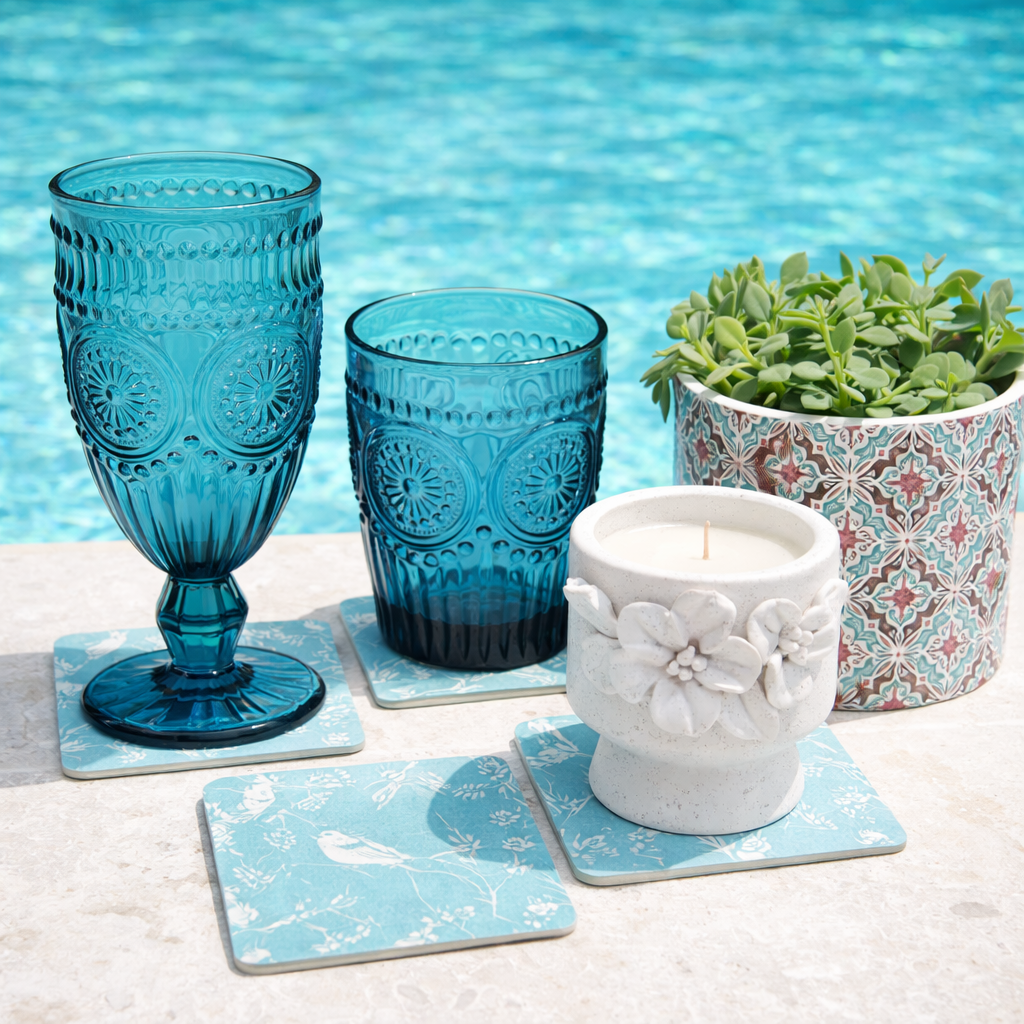 Organic Leaf Rustic White Candle – Stoneware Ceramic