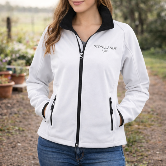 Stonelands Women’s Softshell Jacket – White