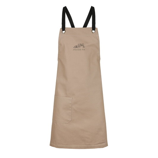 Walnut Cotton Canvas Bib Apron