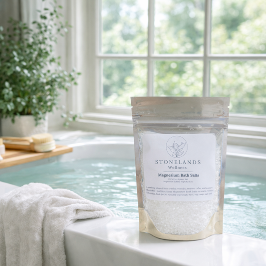 Stonelands Magnesium Bath Salts – 100% Pure Epsom Salt (200g)