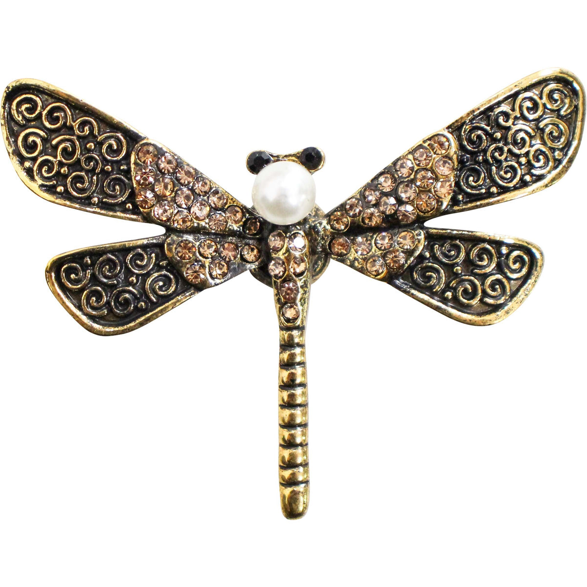 Antique Gold Dragonfly Magnet