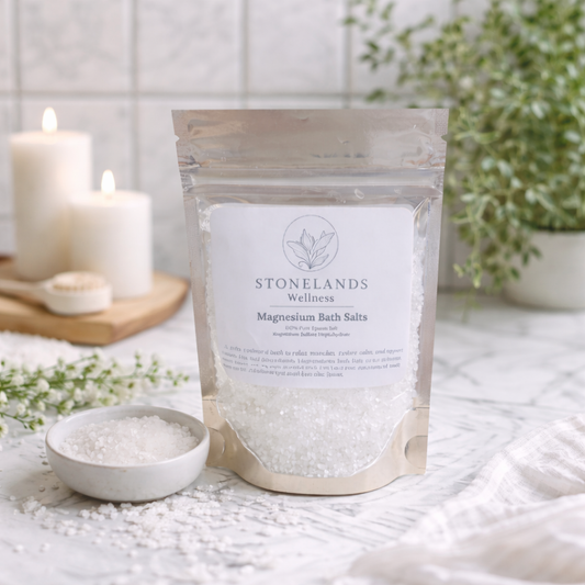 Stonelands Magnesium Bath Salts – 100% Pure Epsom Salt (200g)